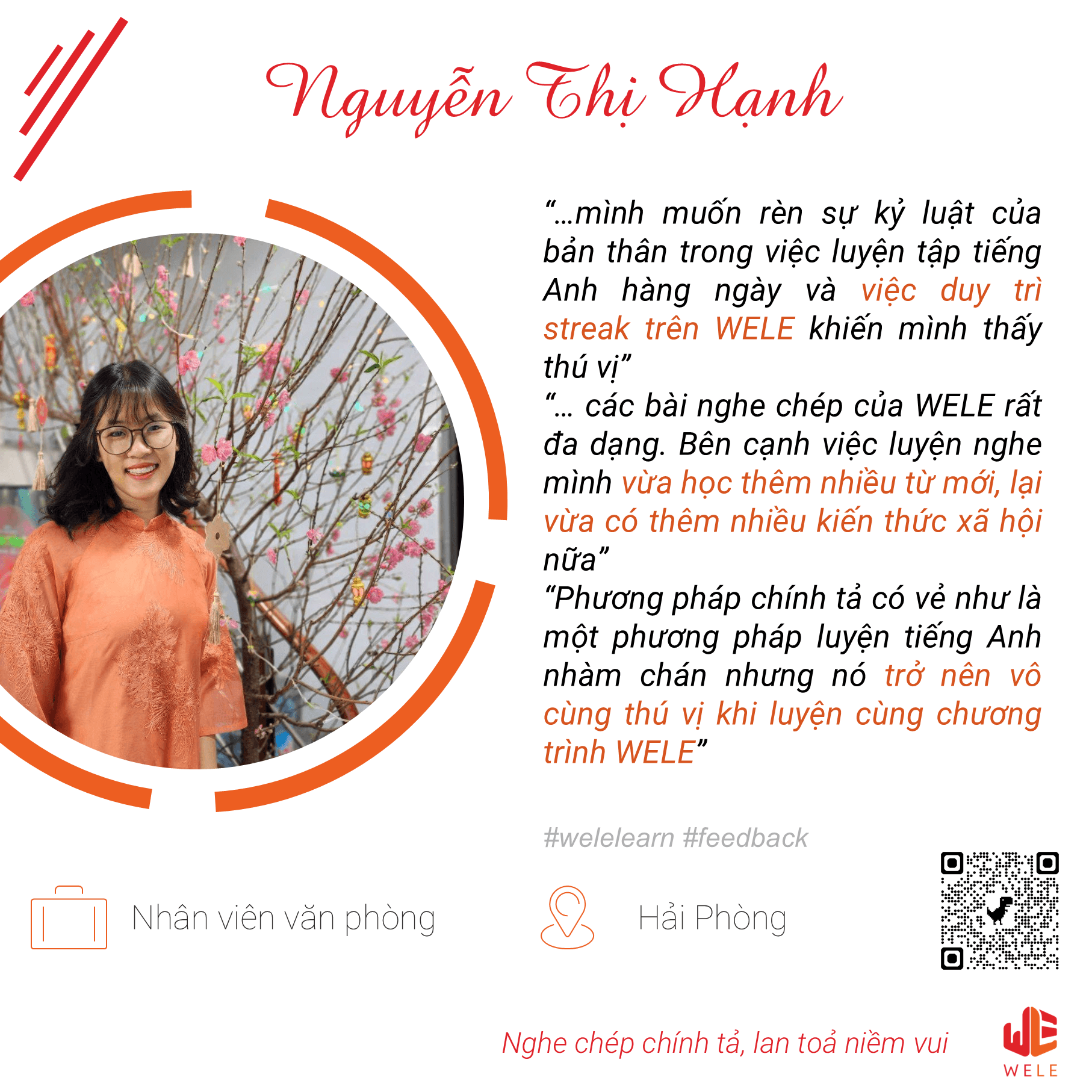 Nguyễn Thị Hạnh - Empleada de oficina